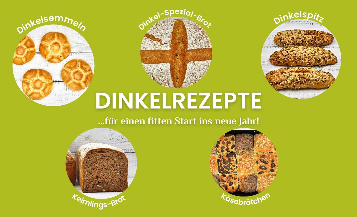 Meine besten Rezepte mit Dinkel - für einen fitten Start ins neue Jahr ...